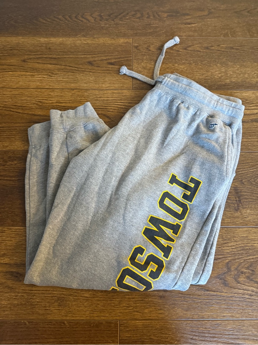 Blue 84 Gray Fleece Sweatshirt with Navy Label